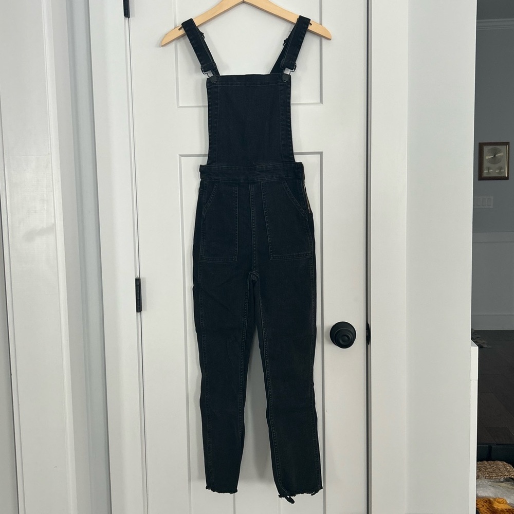 Madewell Black Denim Overalls